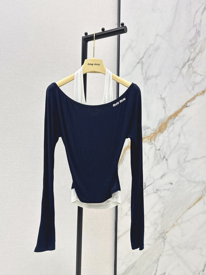 Faux Two-Piece Base Layer Top