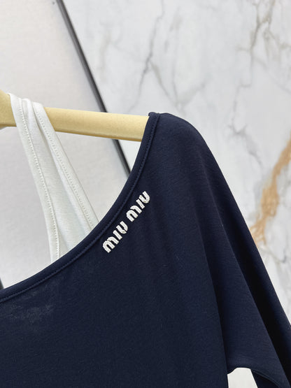 Faux Two-Piece Base Layer Top