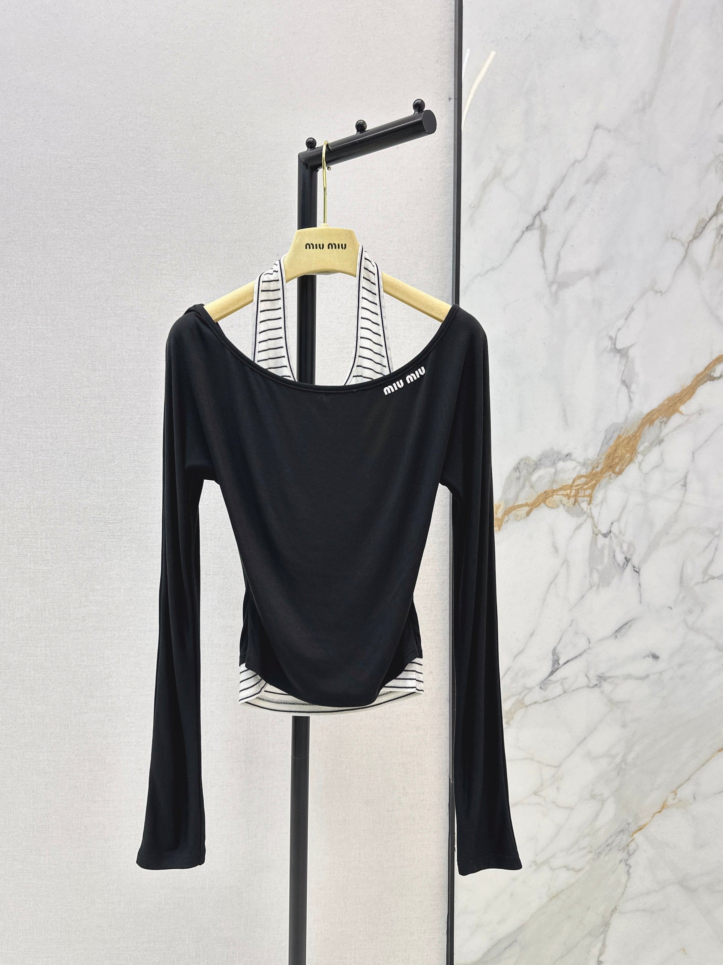 Faux Two-Piece Base Layer Top
