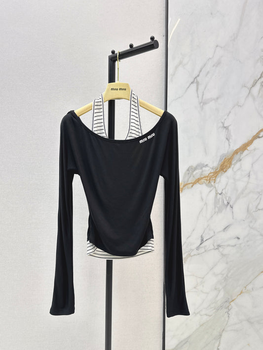 Faux Two-Piece Base Layer Top