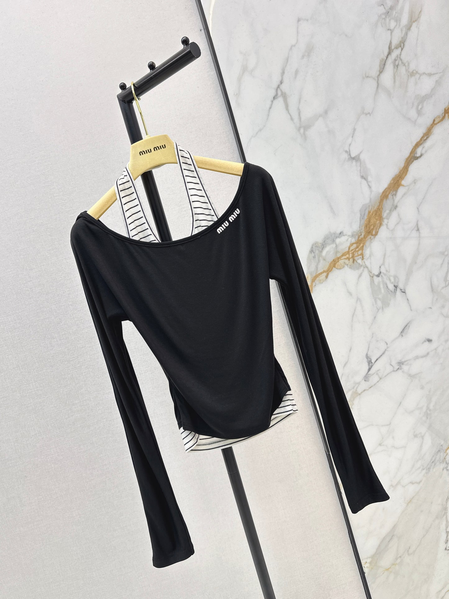 Faux Two-Piece Base Layer Top