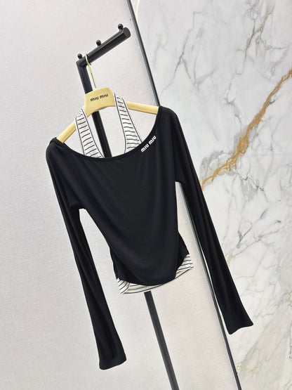 Faux Two-Piece Base Layer Top