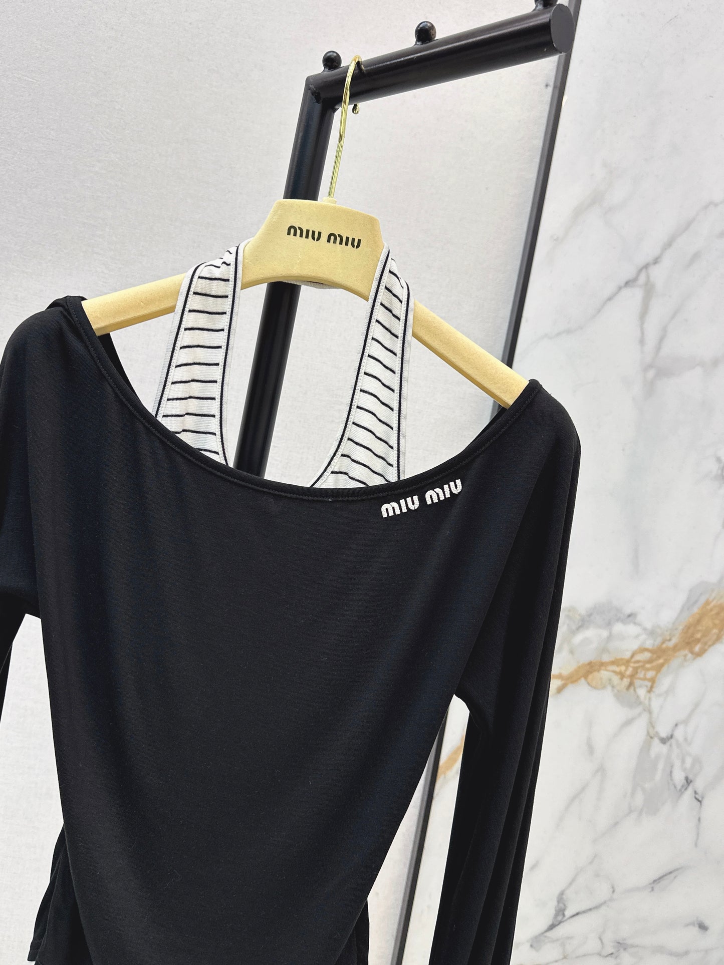 Faux Two-Piece Base Layer Top