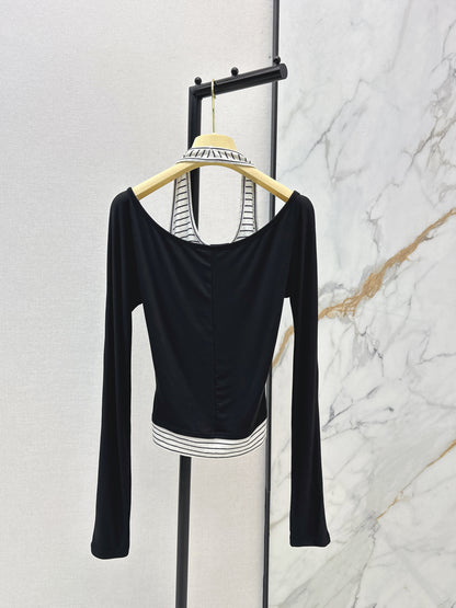Faux Two-Piece Base Layer Top