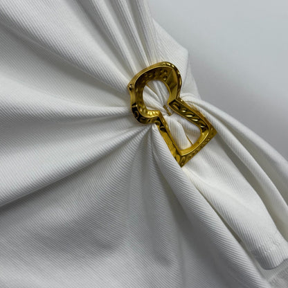 Pleated, fitted long sleeves