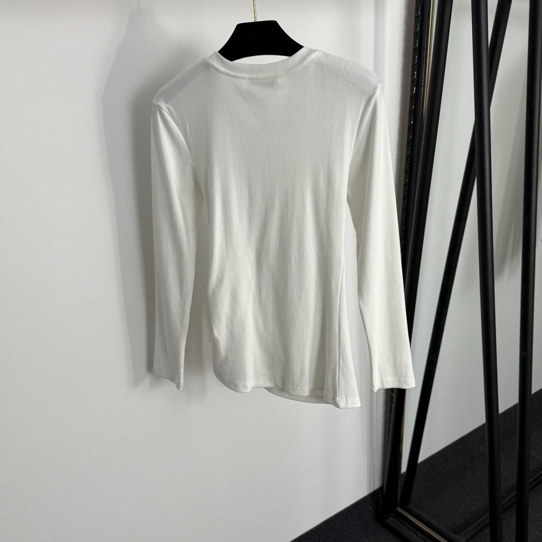 Pleated, fitted long sleeves