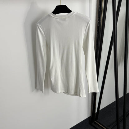 Pleated, fitted long sleeves
