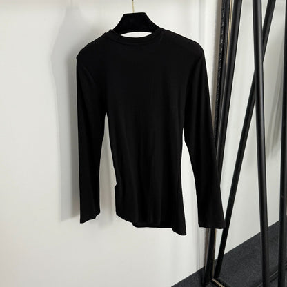 Pleated, fitted long sleeves