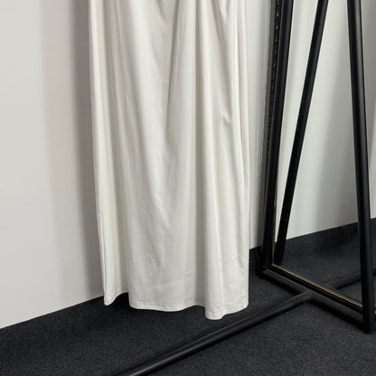 Pleated, fitted waist vest dress