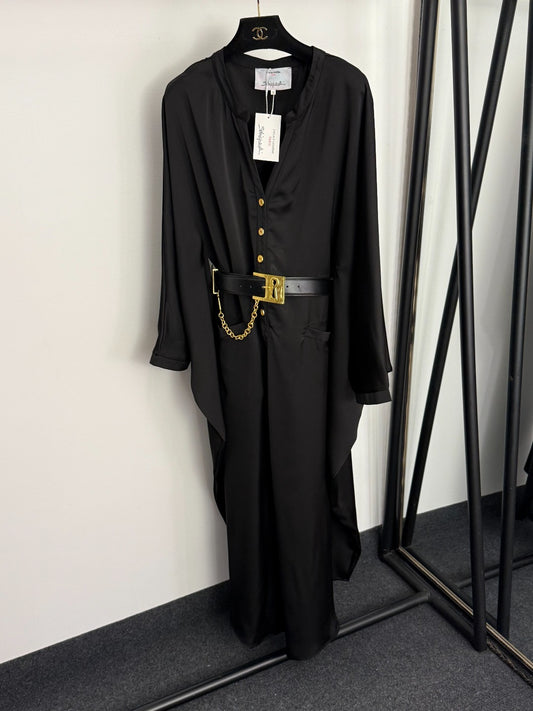 Batwing short-sleeved jumpsuit