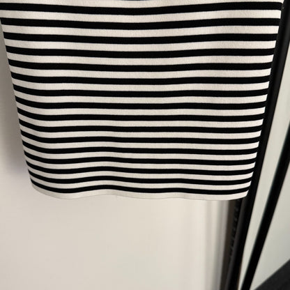 Striped knit vest