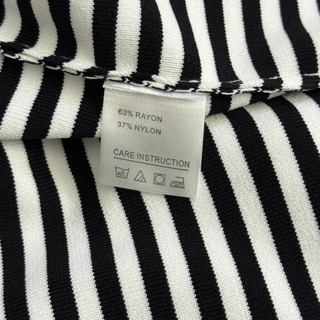 Striped knit vest