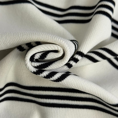 Striped collared vest