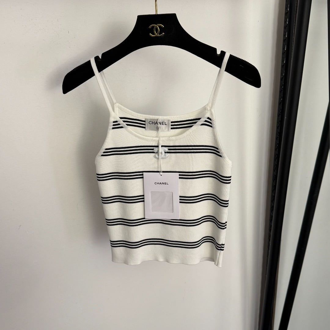 Striped knit camisole