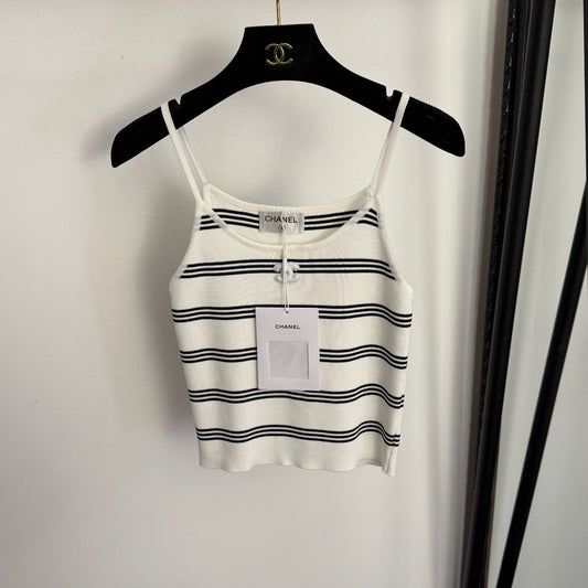 Striped knit camisole