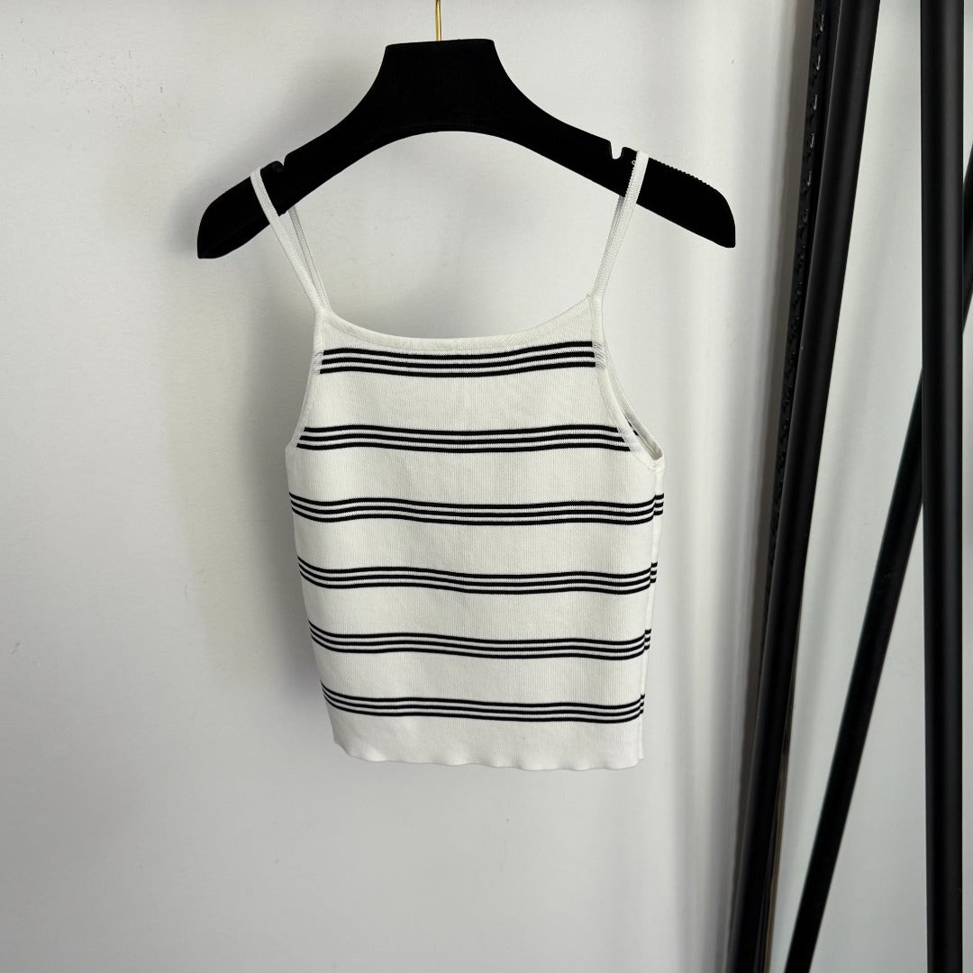 Striped knit camisole