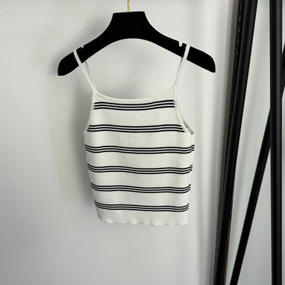 Striped knit camisole