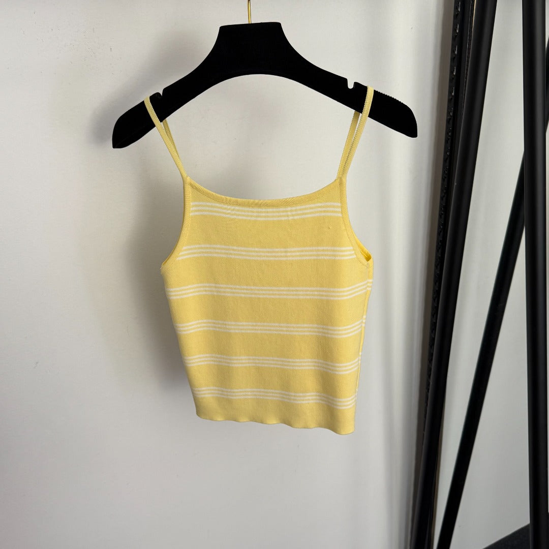 Striped knit camisole