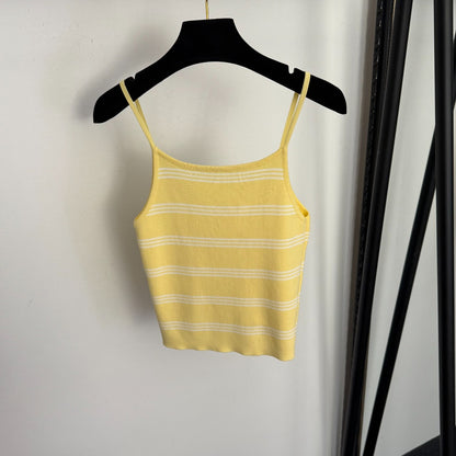 Striped knit camisole