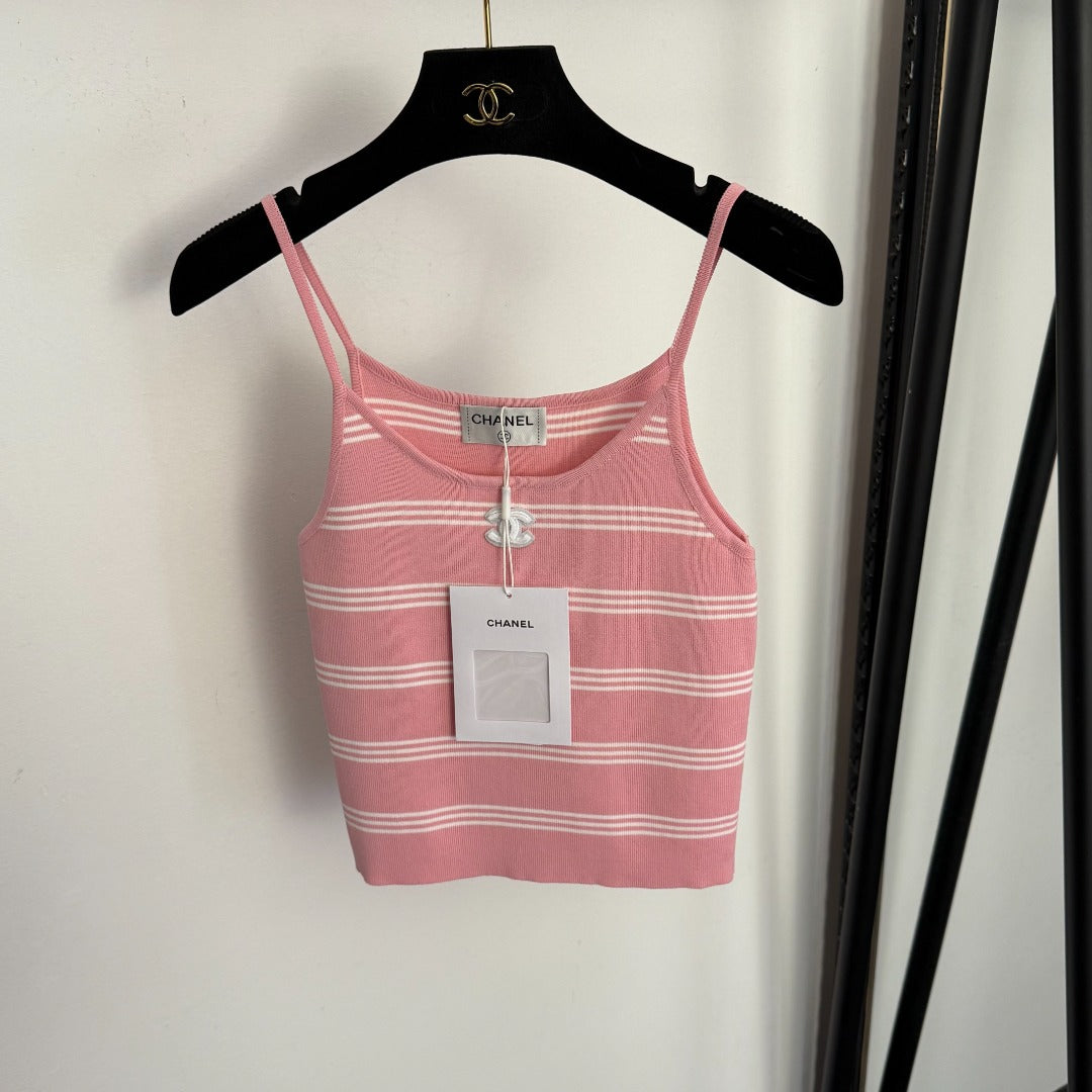 Striped knit camisole