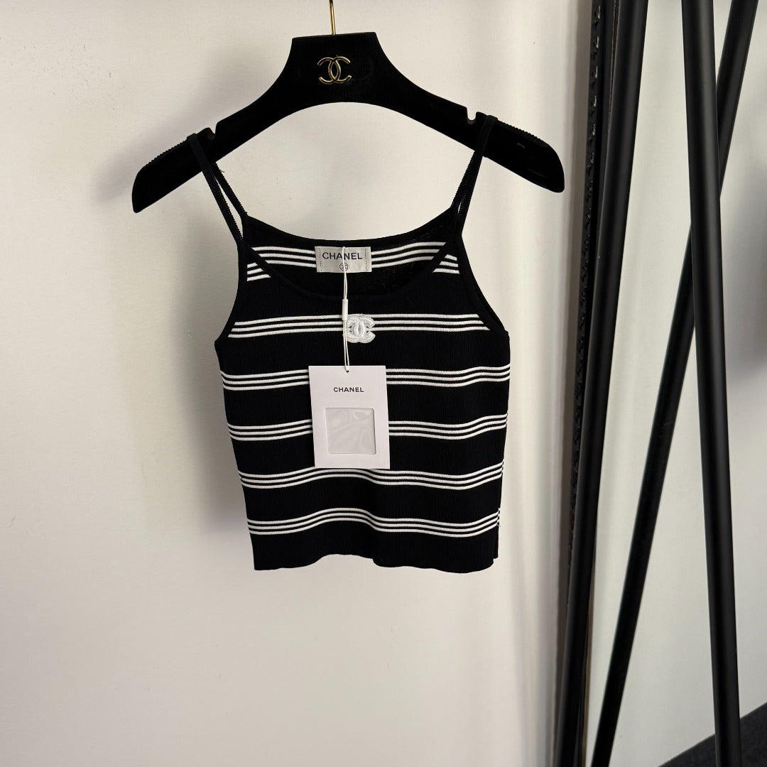 Striped knit camisole
