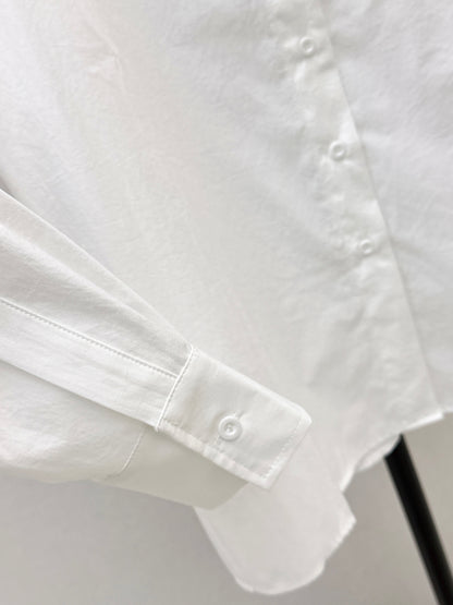 Triangle logo loose-fitting shirt