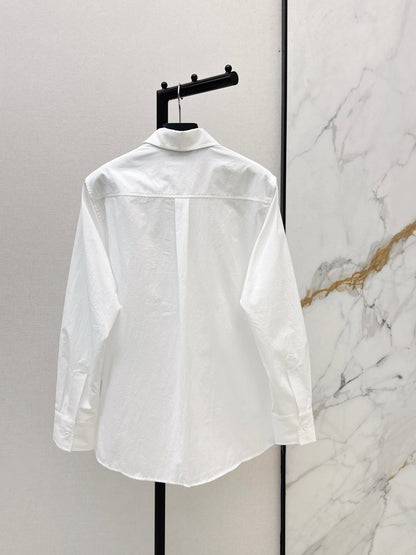 Triangle logo loose-fitting shirt
