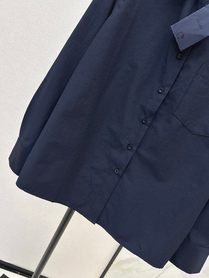 Triangle logo loose-fitting shirt