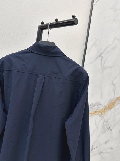 Triangle logo loose-fitting shirt