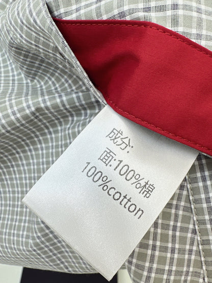 Triangle logo plaid shirt