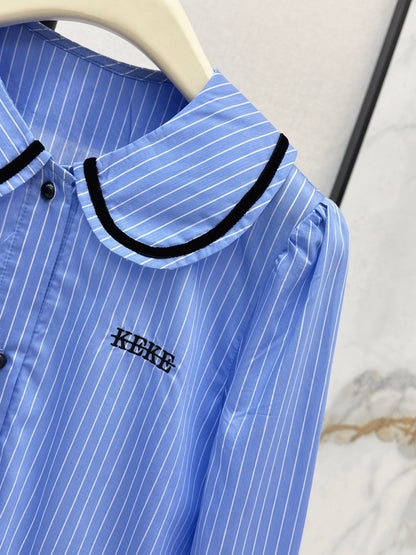 Short-sleeved collared shirt