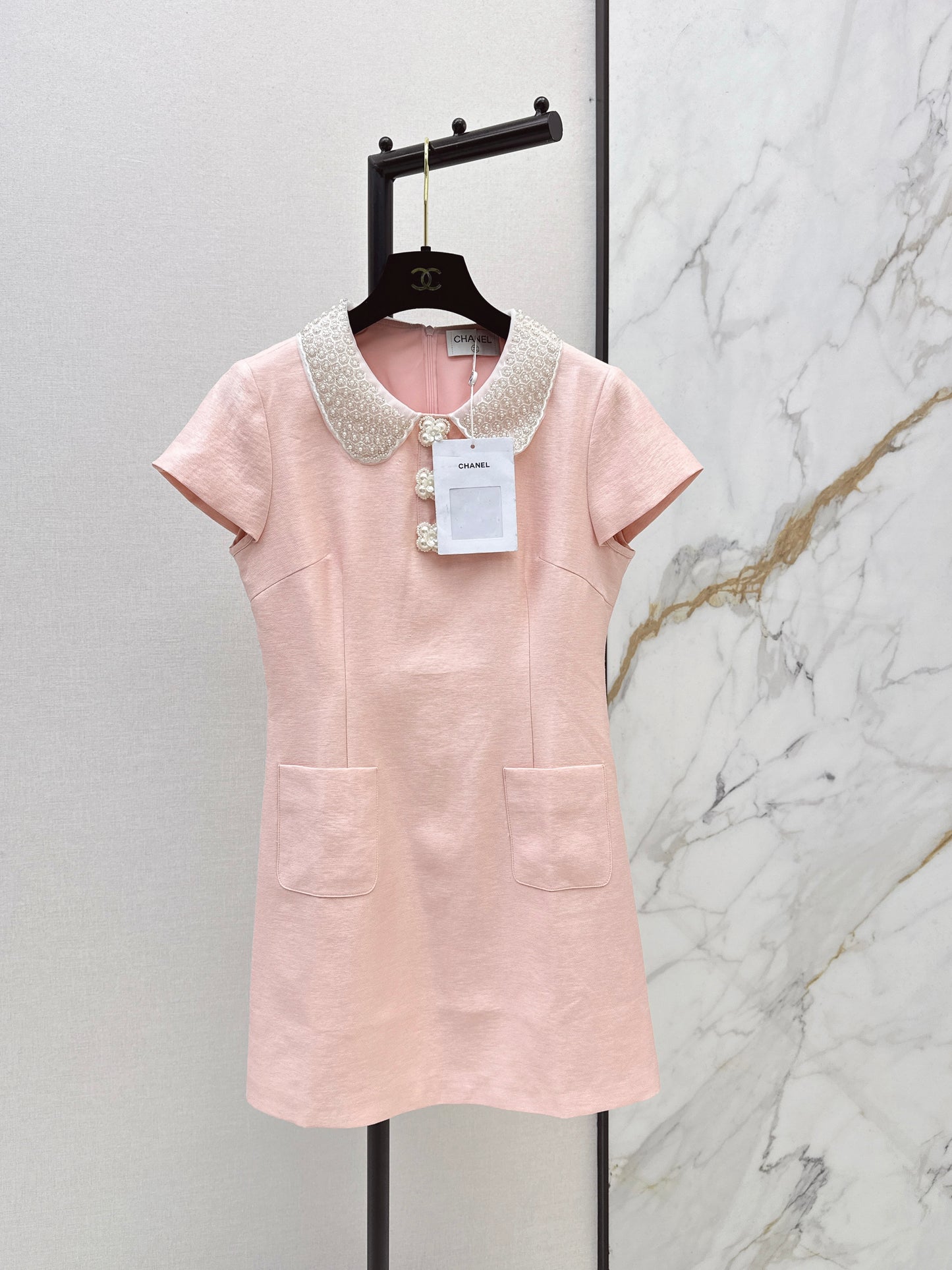 A youthful pink dress