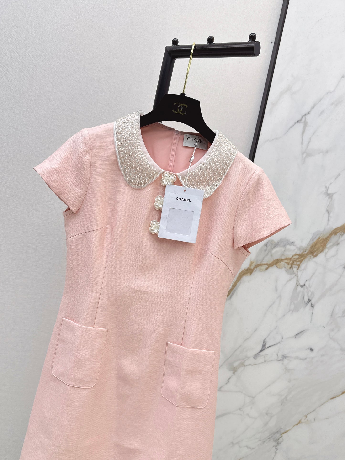 A youthful pink dress