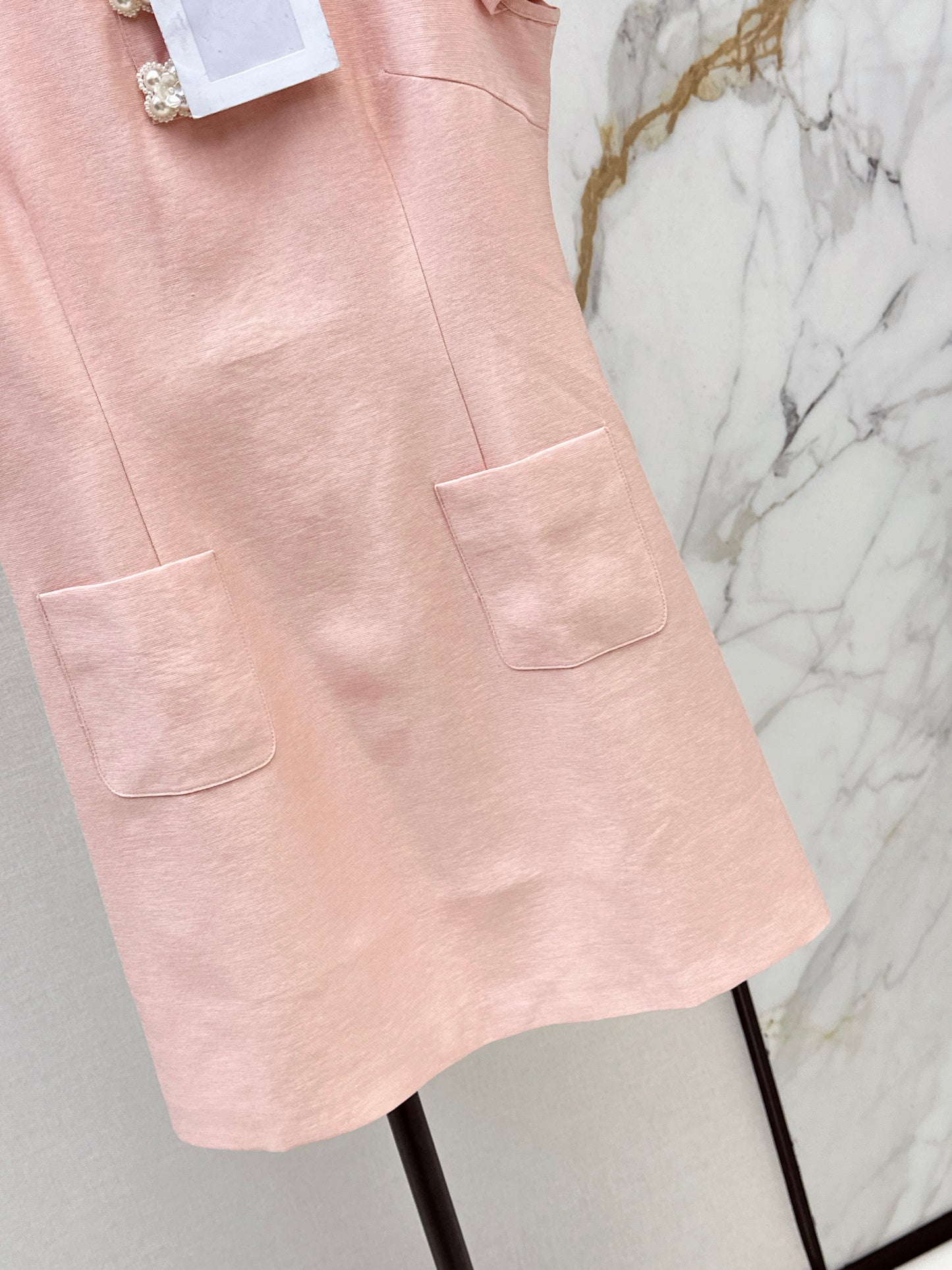 A youthful pink dress