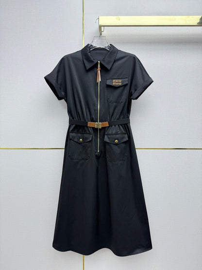 Workwear-style shirt dress