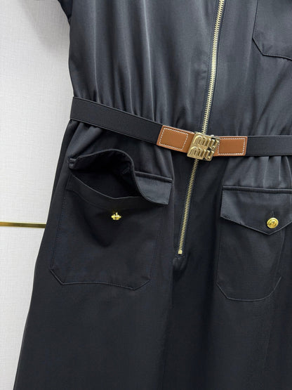 Workwear-style shirt dress