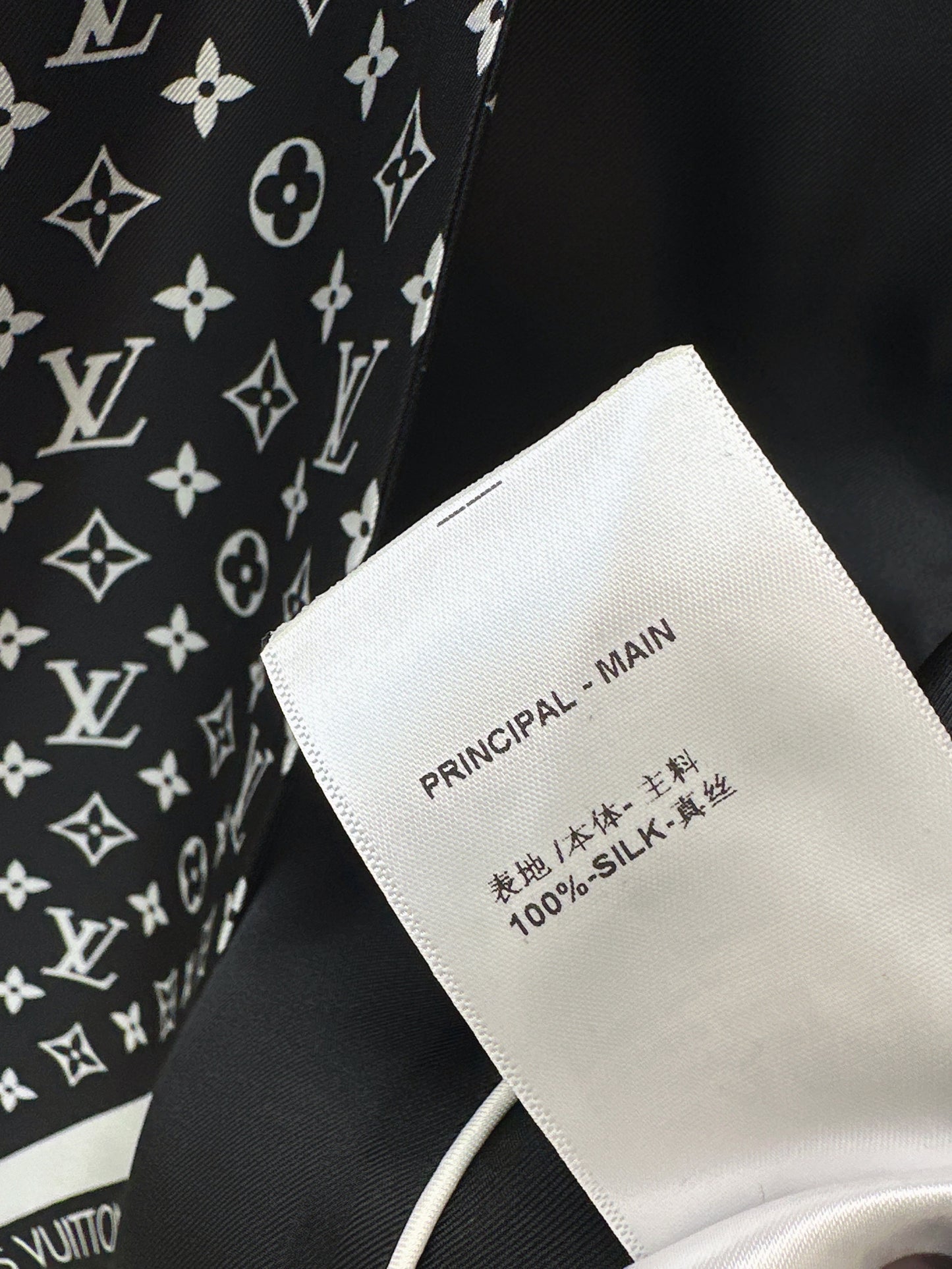 Printed Silk Ribbon Shirt