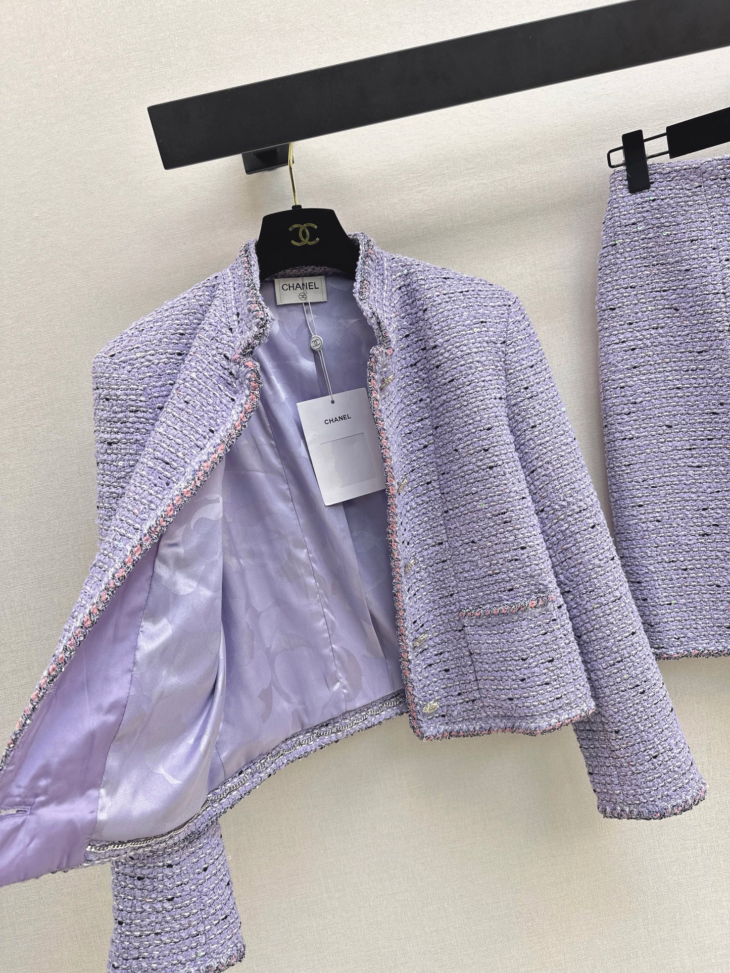 Stand Collar Cropped Knit Jacket