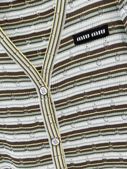 Striped Knit T-Shirt