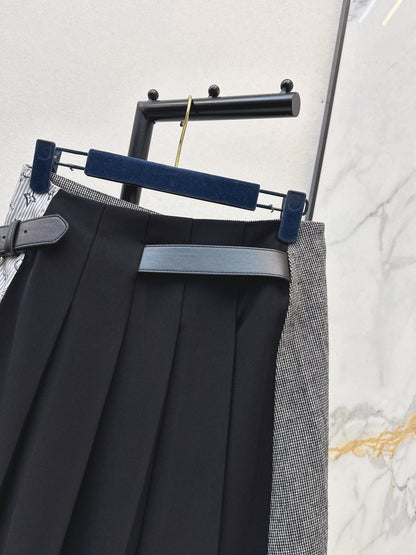 Belt-embellished Skirt