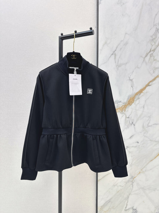 Stand Collar Fitted Waist Jacket