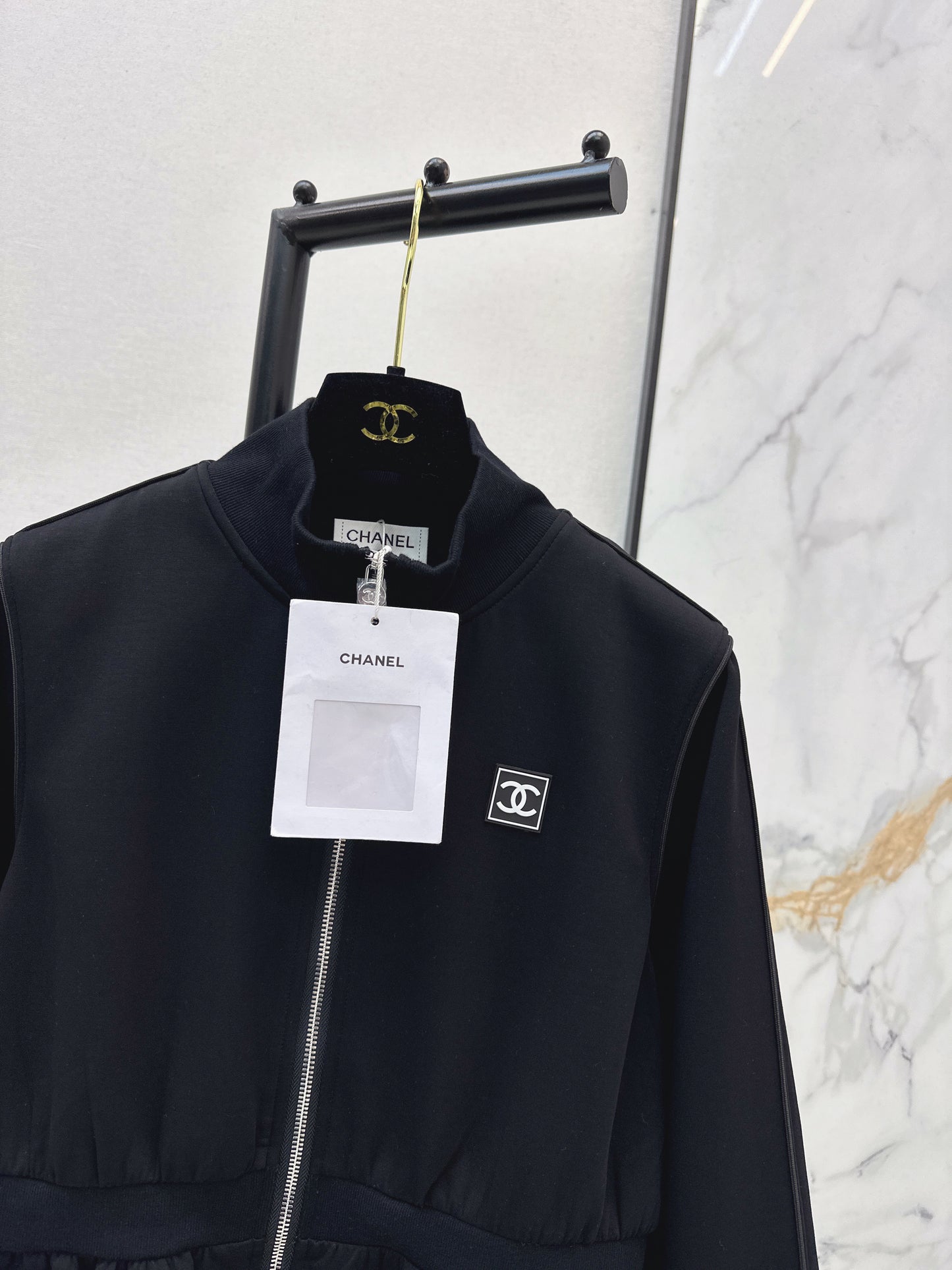 Stand Collar Fitted Waist Jacket