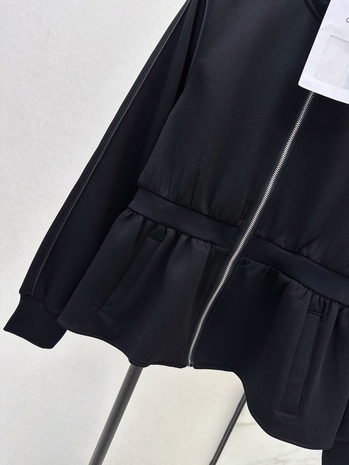 Stand Collar Fitted Waist Jacket