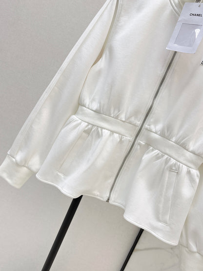 Stand Collar Fitted Waist Jacket