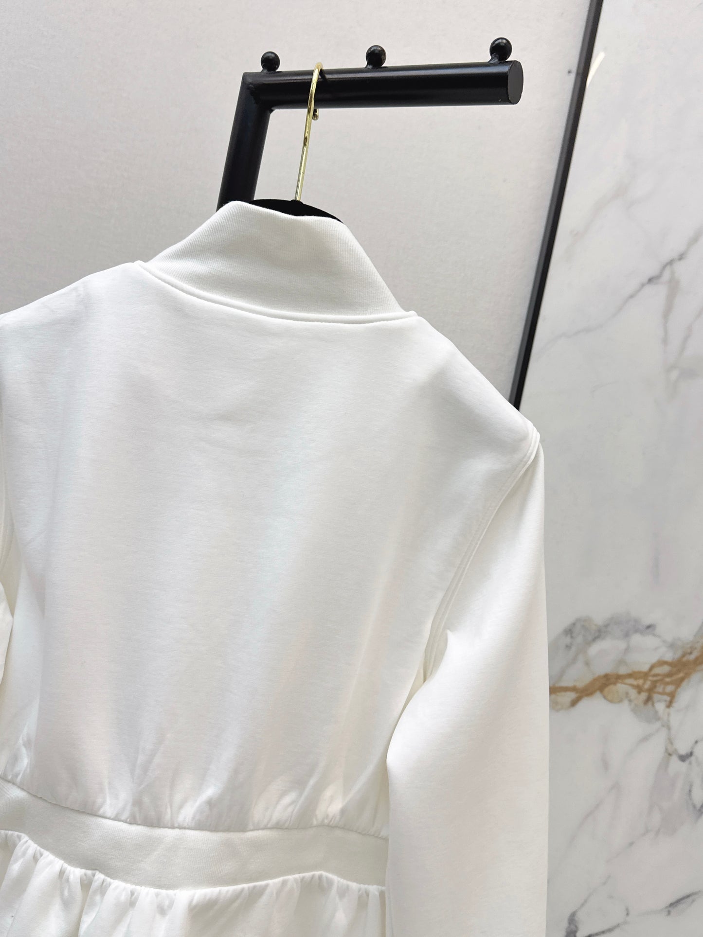 Stand Collar Fitted Waist Jacket