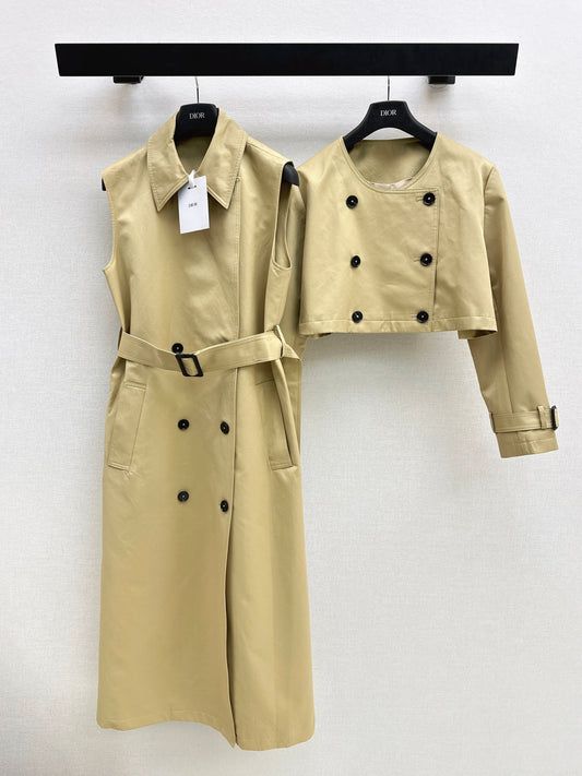 Detachable Two-Piece Trench Coat