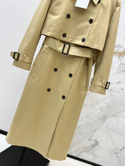 Detachable Two-Piece Trench Coat
