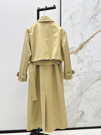 Detachable Two-Piece Trench Coat