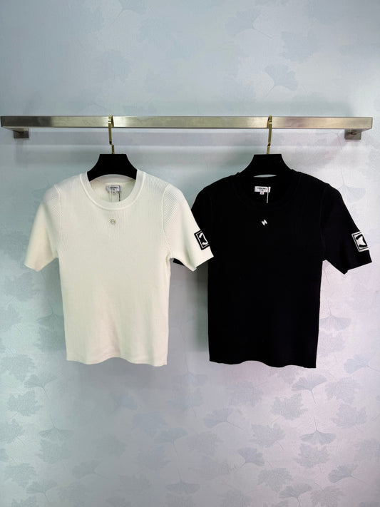 Knitted Short-Sleeve T-Shirt