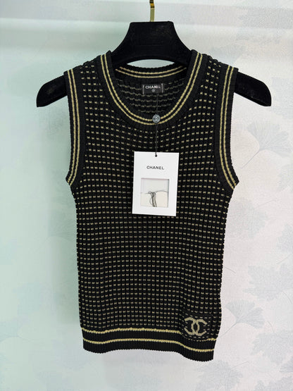 Striped Knit Vest